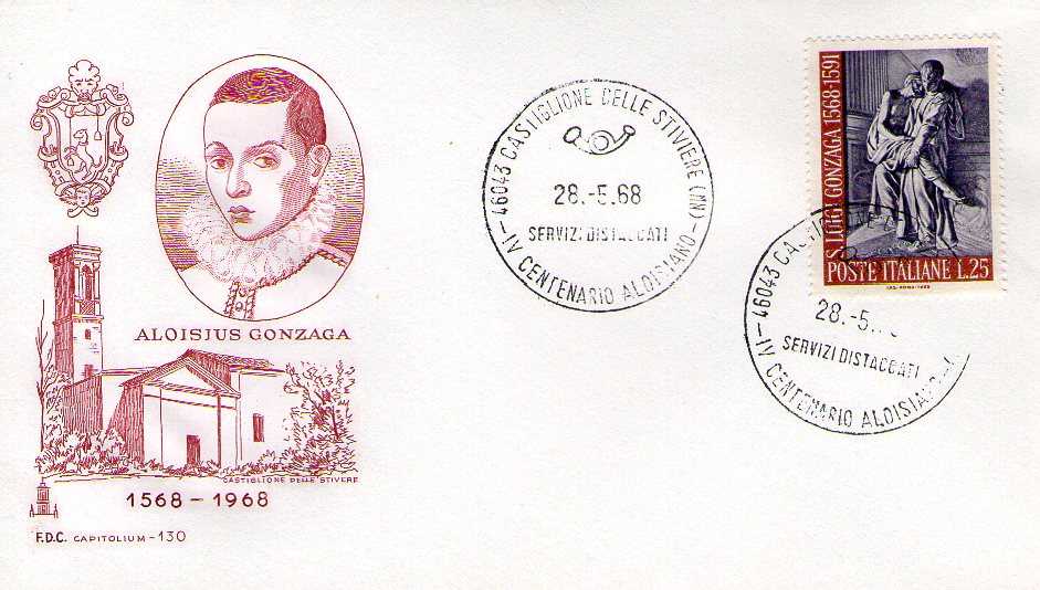 IT1088 - 28/05/1968 - 1v - 4 centenario della nascita di san Luigi Gonzaga  25