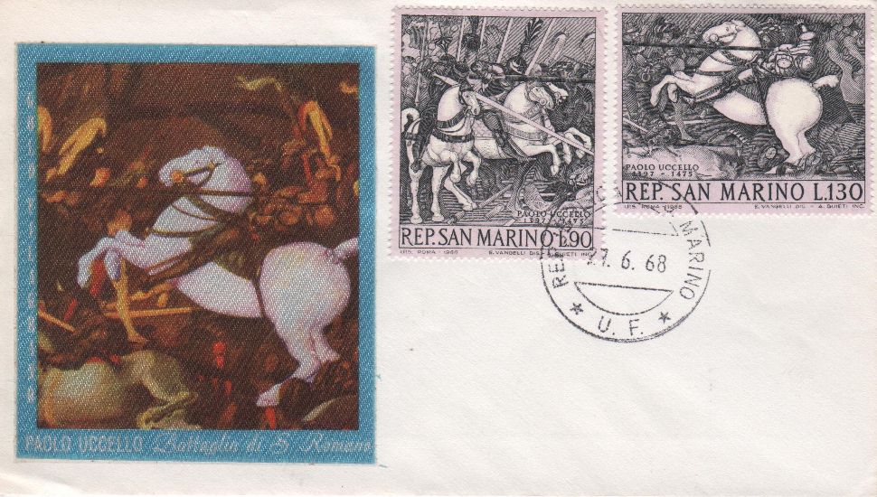 RSM 1968 - 766 S142 Serie cpl. 4 val. - Paolo Uccello