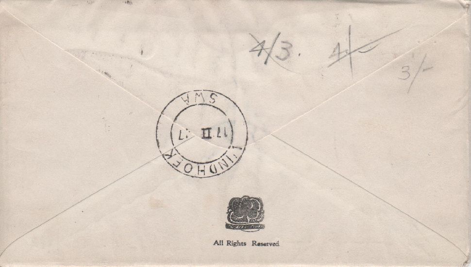 ZA 1947 - 103-105 A44 - Cpl. Series 3 val. - Visit of the British Royal Family