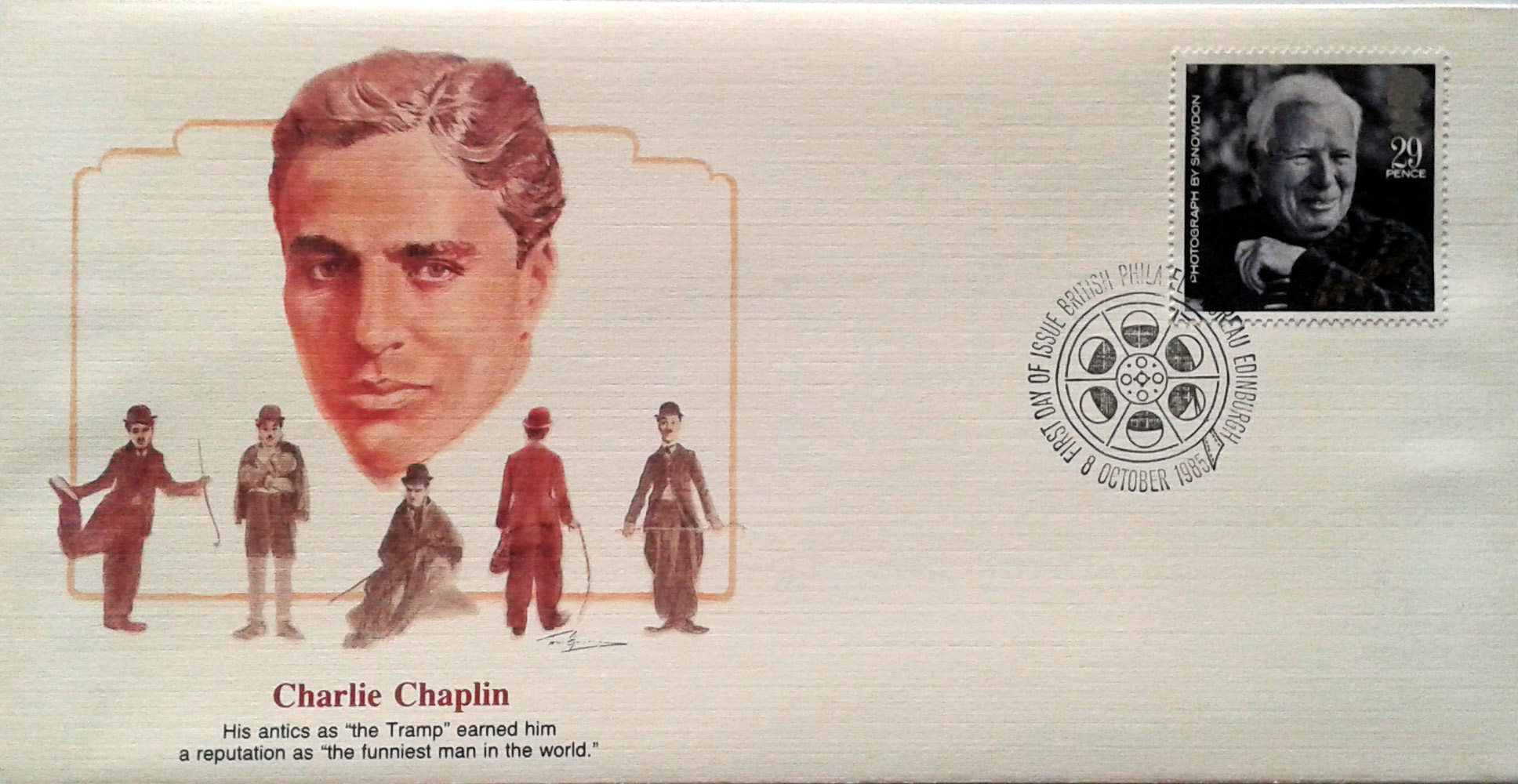 GB 1985 - 1119 - A341 5 val. 08/10/1985 - Star and Directors of Film - Attori e Direttori di Film 