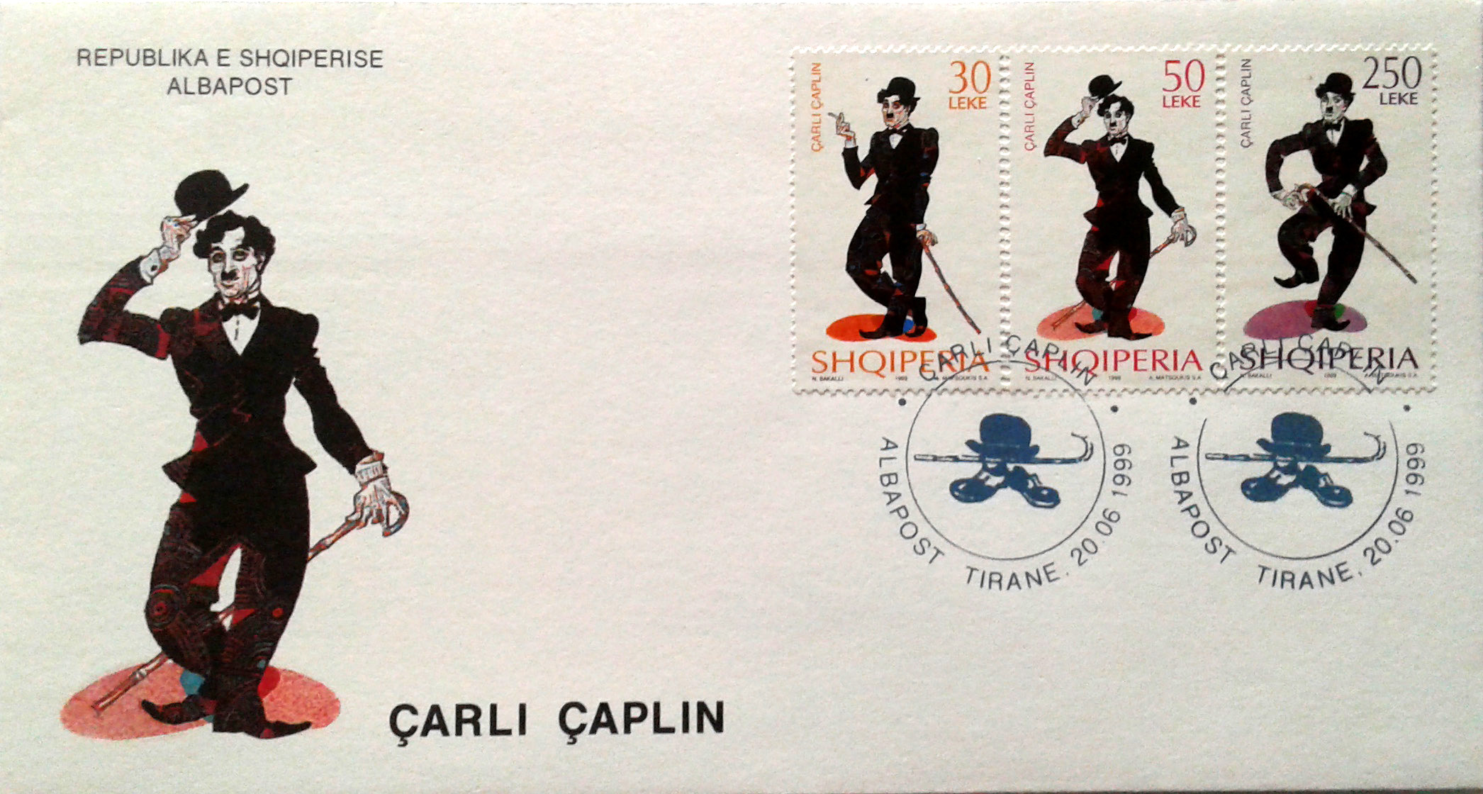 AL2595 A616 - 20/06/1999 - 3v - Charlie Chaplin