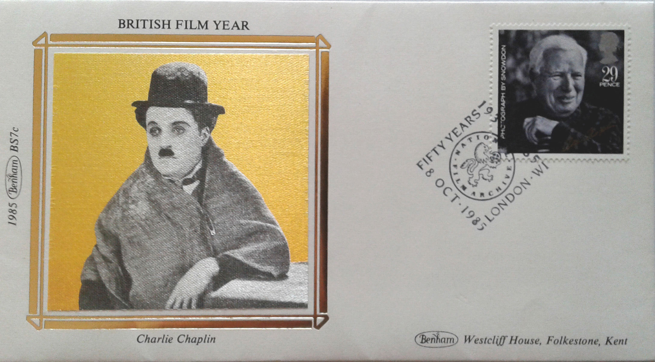 GB 1985 - 1119 - A341 5 val. 08/10/1985 - Star and Directors of Film - Attori e Direttori di Film 