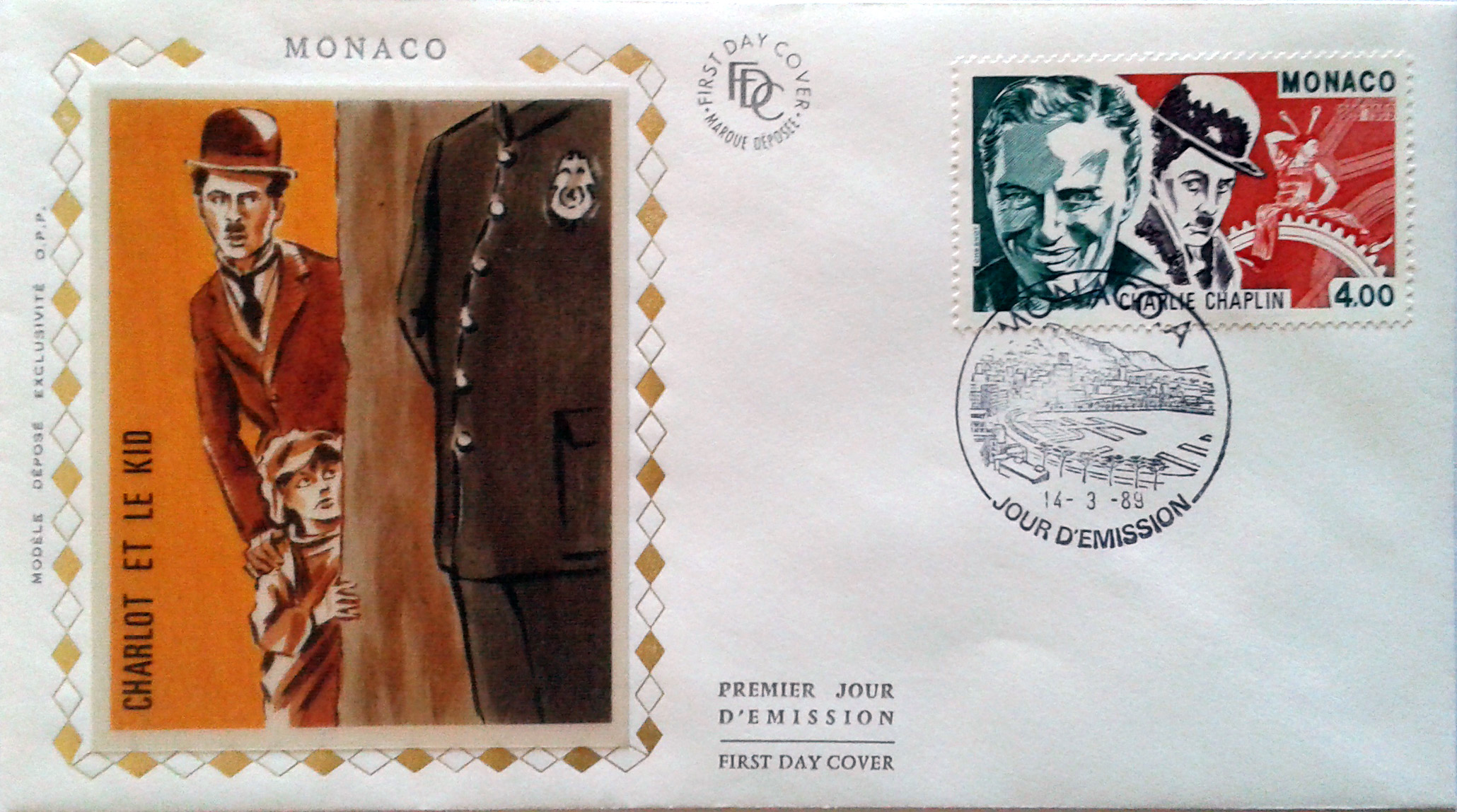MC 1989 - 1678 Serie A532 cpl. 2 val. - Teatro e Cinema - Jean Cocteau - Charlie Chaplin - 14/04/1989
