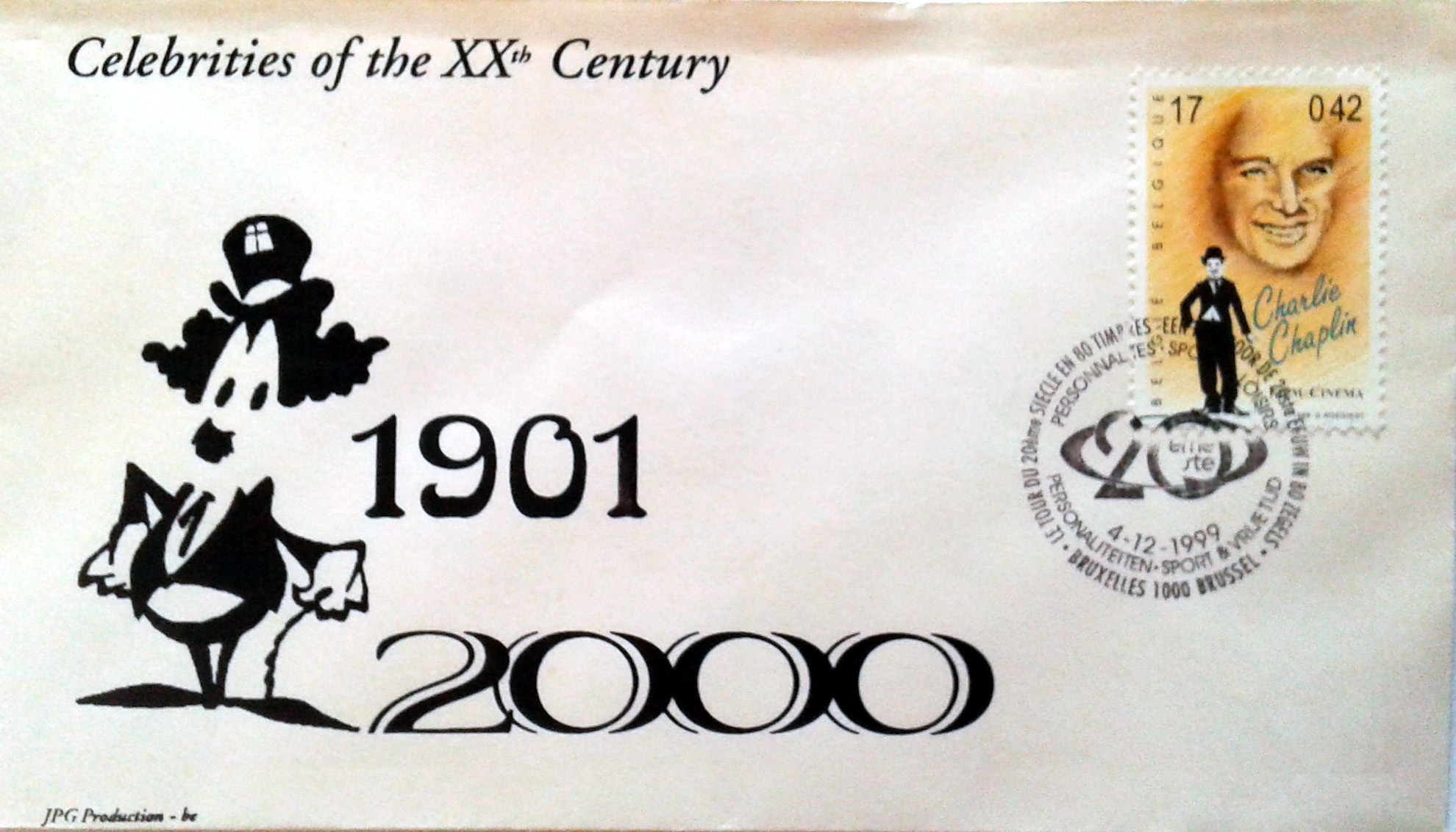 BE1999 A-T A764 20 val. - The 20th Century - 20 Secolo