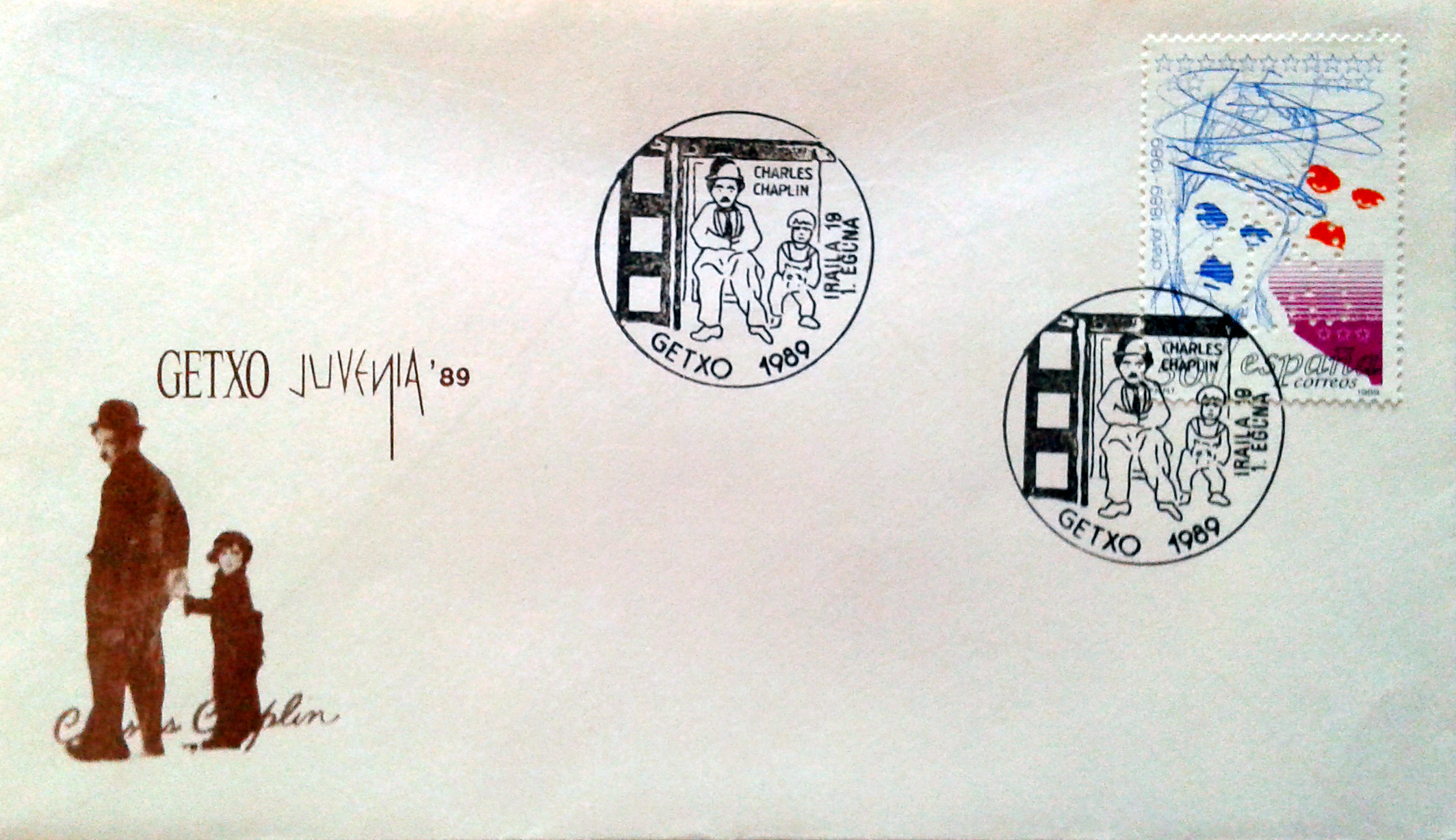 ES2607 Serie A790 - Charlie Chaplin - 19/09/1989