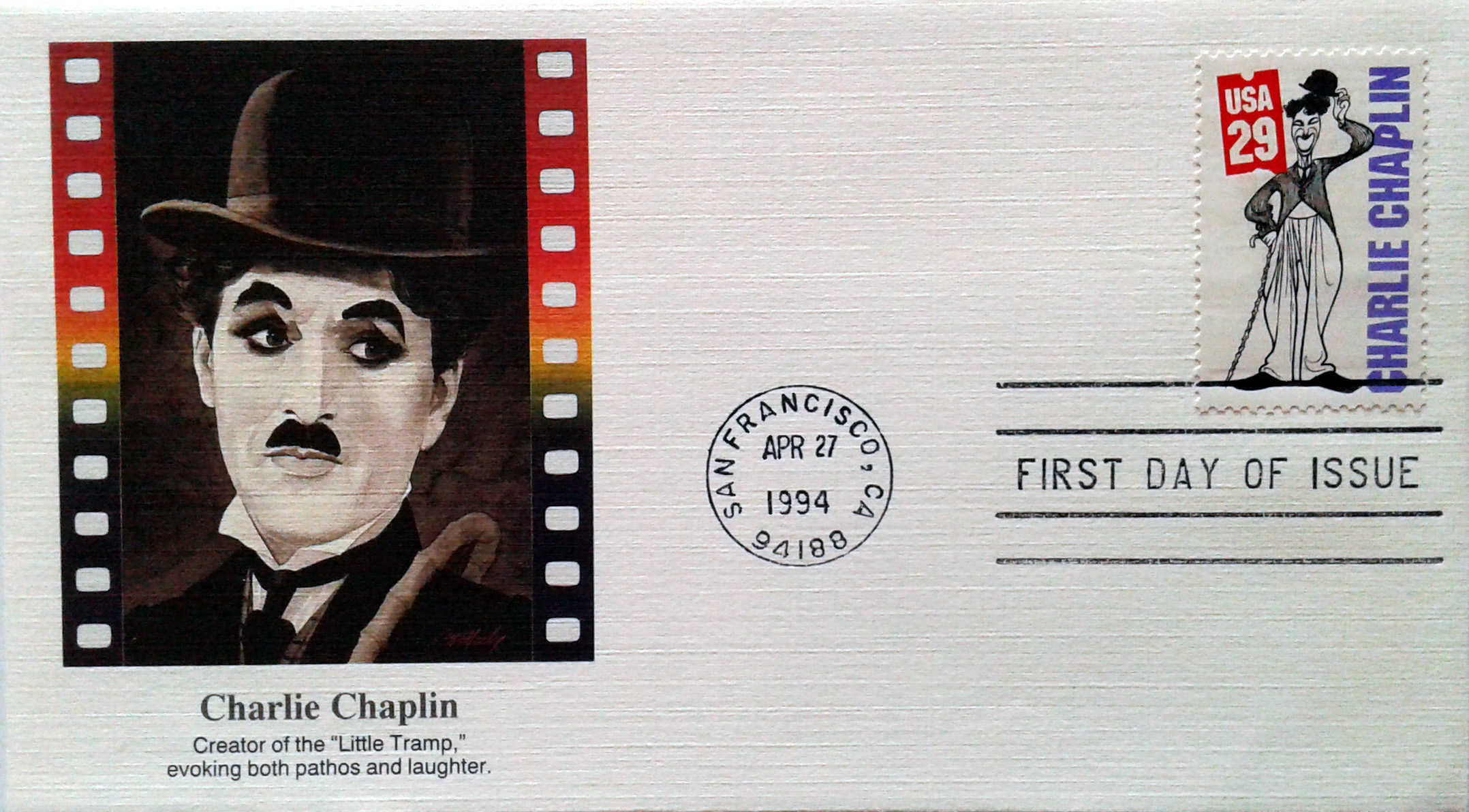 US 1994 - 2819 S. cpl. 10v - Silent Screen Stars - 04/27/1994