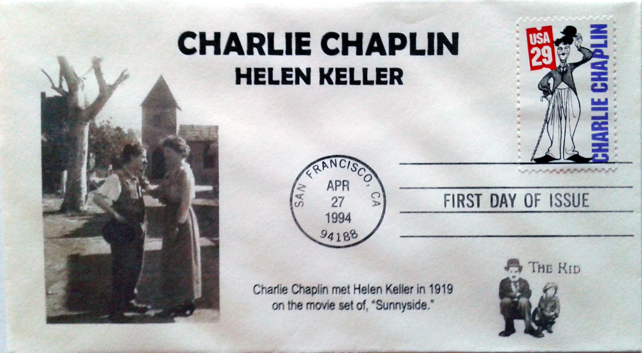 US 1994 - 2819 S. cpl. 10v - Silent Screen Stars - 04/27/1994