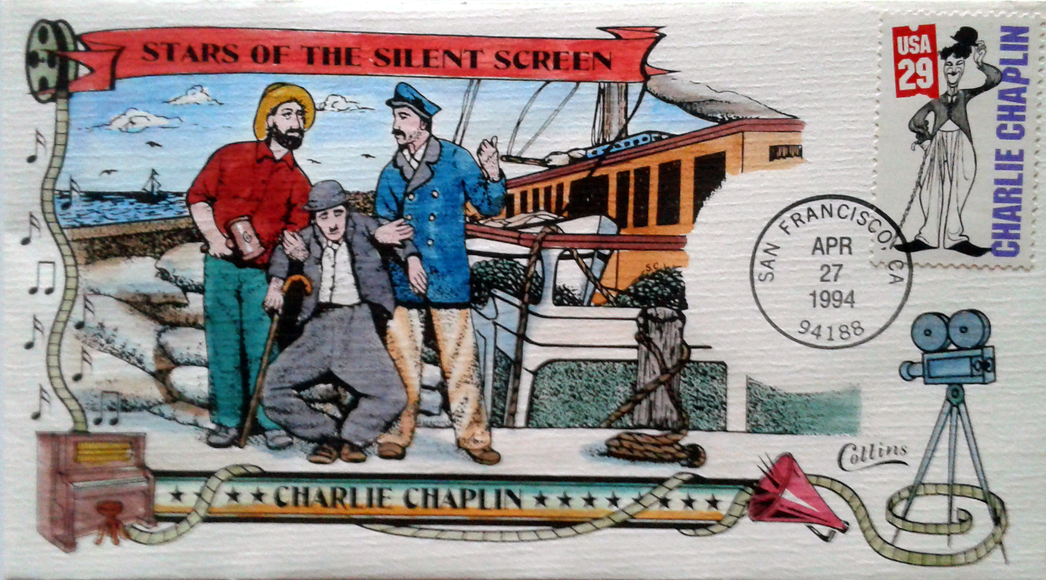 US 1994 - 2819 S. cpl. 10v - Silent Screen Stars - 04/27/1994