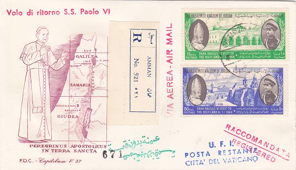 SCV - Visite o viaggi del papa (Leggi descrizione timbro di invio o note)