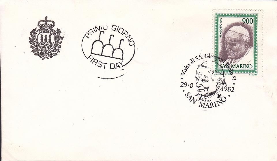 RSM 1982 - 1105 - Visita del papa Giovanni Paolo II a San Marino