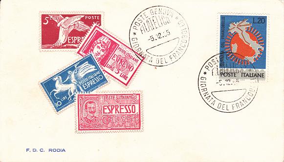 IT1011 - 05/12/1965 - 1v - 7 Giornata del francobollo 20 