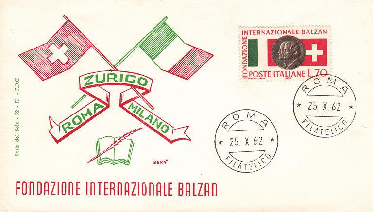 IT0949 - 25/10/1962 - 1v - Fondazione internazionale Balzan 70 