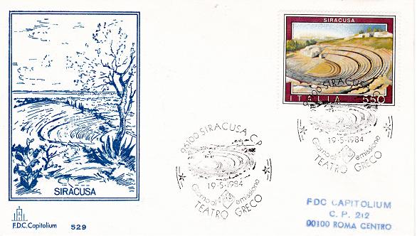 IT1694 - 19/05/1984 - 4v - Propaganda Turistica 11 emis. Campione dItalia , Chianciano Terme , Padula , Siracusa