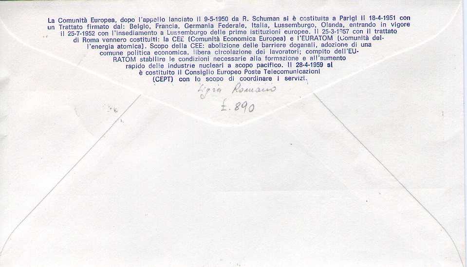 IT1147 - 03/05/1971 - 2v - Europa CEPT - 16 emissione: Catena con 11 anelli