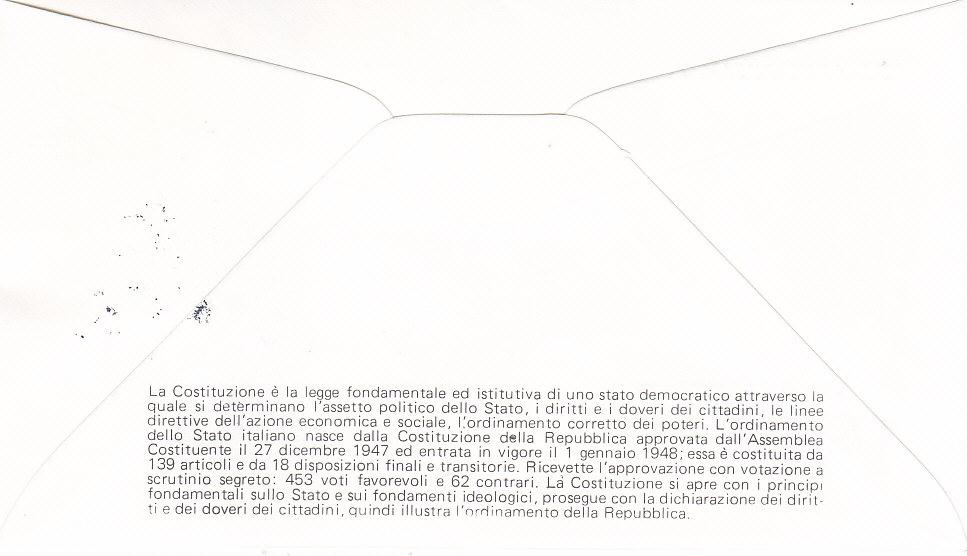 IT1422 - 02/06/1978 - 1v - 30 anniversario della costituzione della repubblica 170 