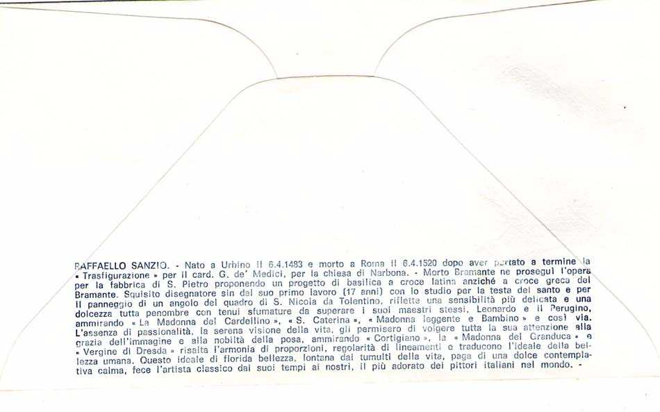 IT1118 - 06/04/1970 - 2v - 450 anniversario della morte di Raffaello Sanzio