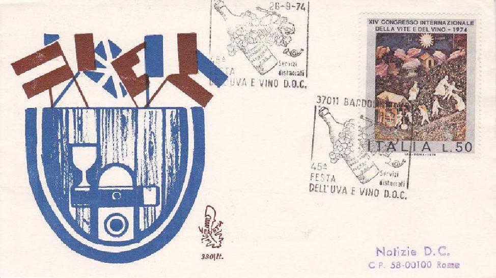 IT1270 - 28/09/1974 - 1v - 14 Congresso Internazionale della vite e del vino 50 