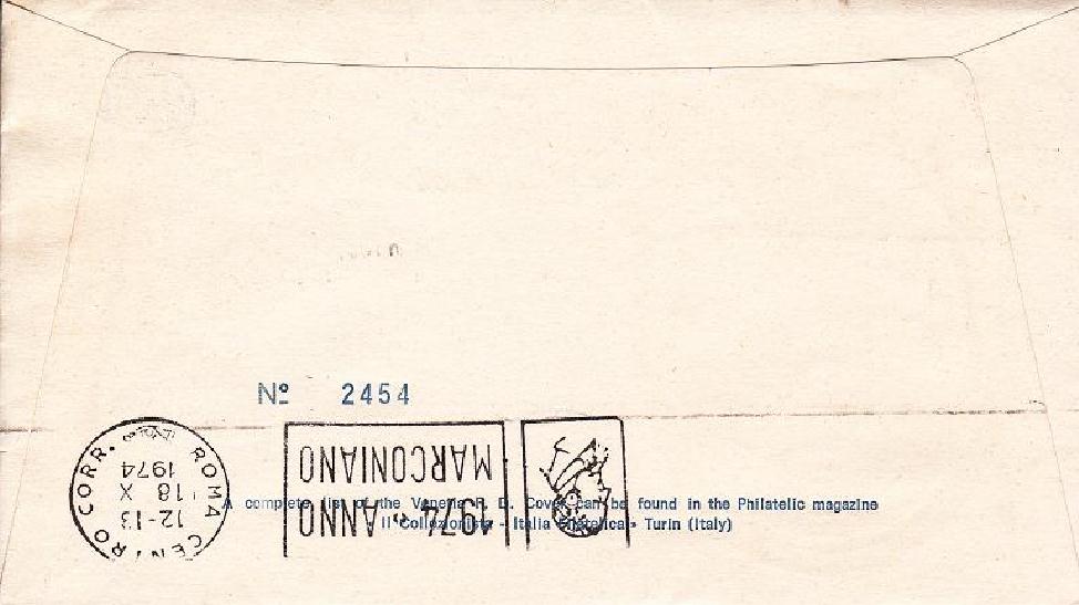 IT1270 - 28/09/1974 - 1v - 14 Congresso Internazionale della vite e del vino 50 
