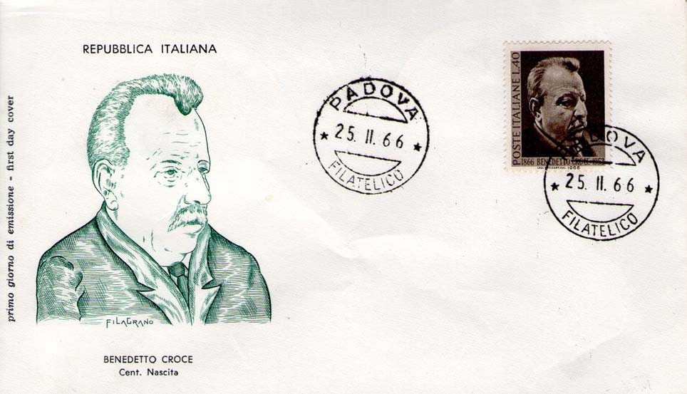 IT1017 - 25/02/1966 - 1v - Centenario della nascita di Benedetto Croce 40 