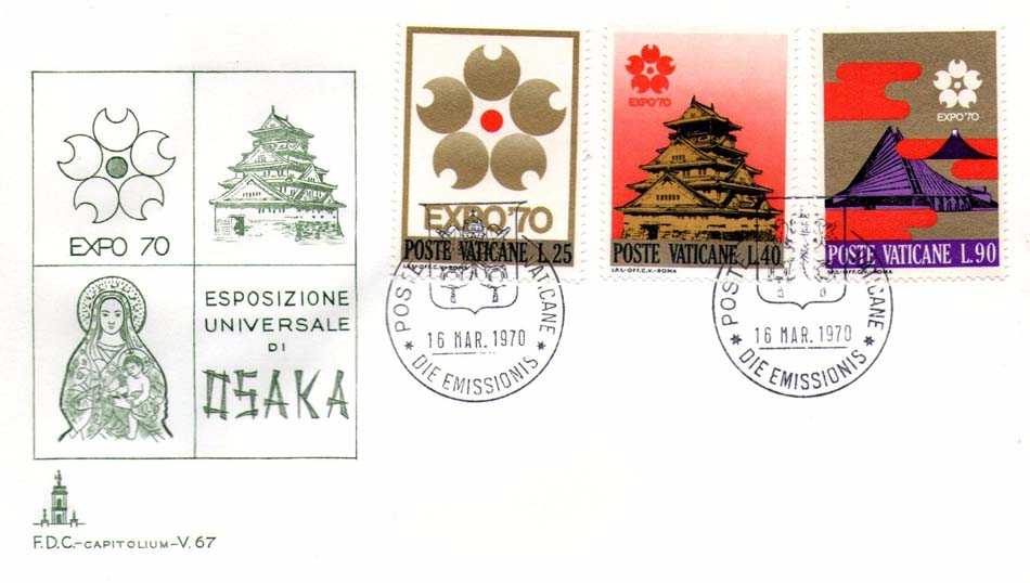SCV 1970 - 479 S127 Serie cpl. 5 val. - Esposizione universale di Osaka