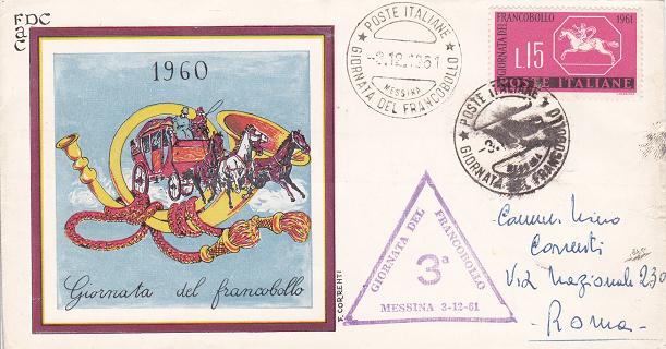 IT0935 - 03/12/1961 - 1v - 3 giornata del francobollo 15 