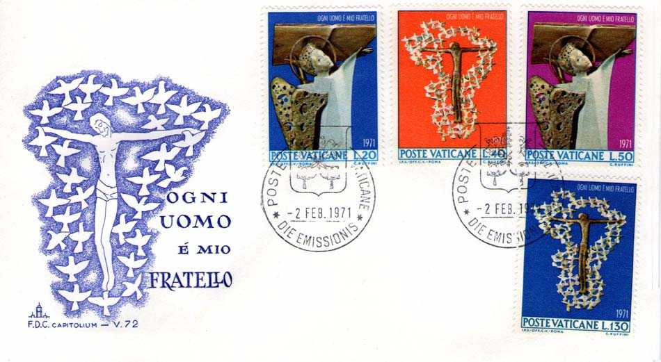 SCV 1971 - 500 S132 Serie cpl. 4 val . - Contro le discriminazioni razziali