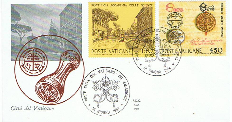 SCV 1984 - 751 Serie 4 val. - Istituzioni culturali e scientifiche della Santa Sede