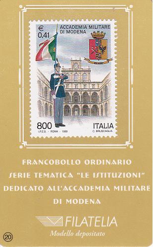IT2448 - 03/05/1999 - 1v - Le istituzioni 9 emiss.: Accademia militare di Modena