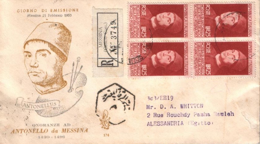 IT0706 - 21/02/1953 - 1v - Mostra di Antonello da Messina