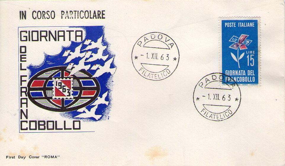 IT0973 - 01/12/1963 - 1v - 5 Giornata del francobollo 15 