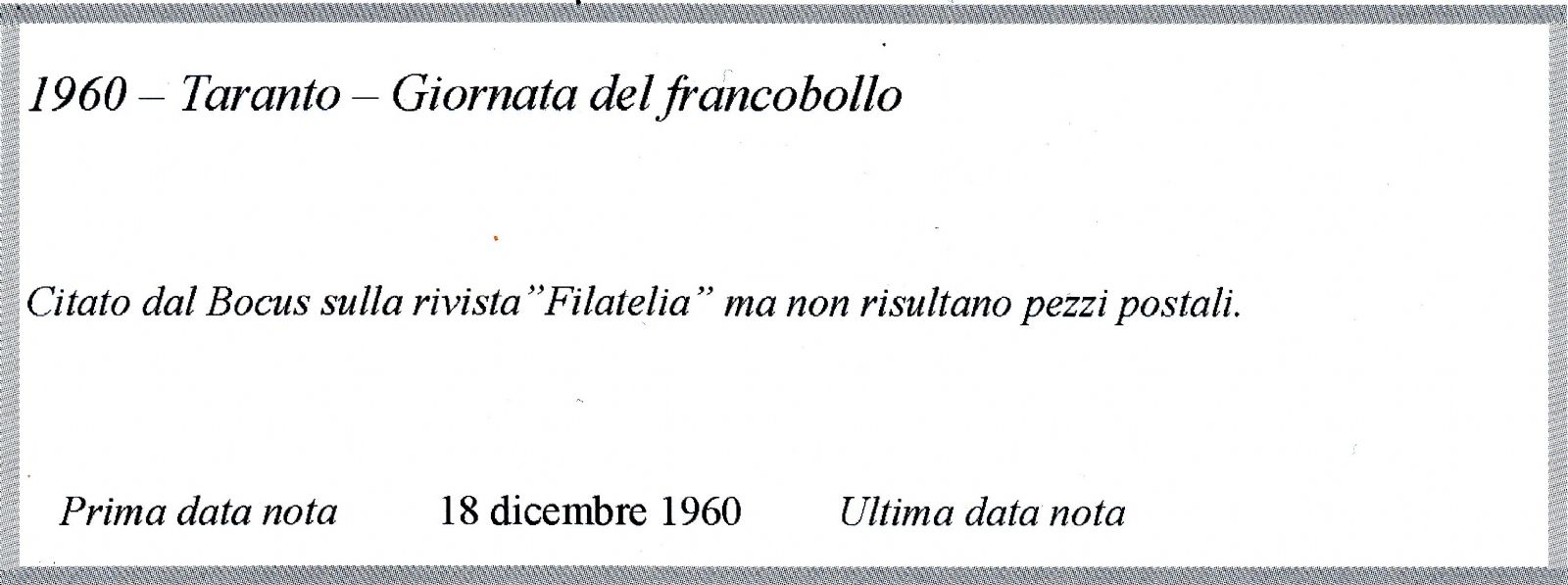 busta singola