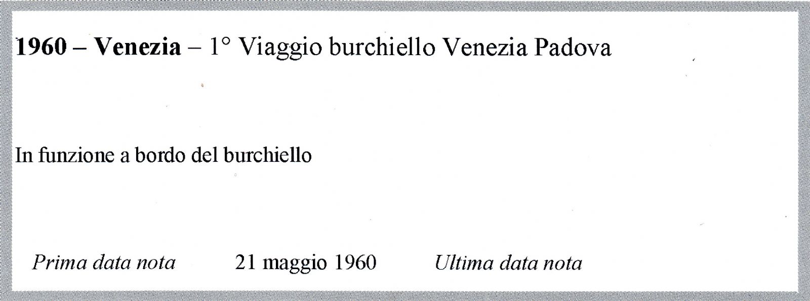 busta singola