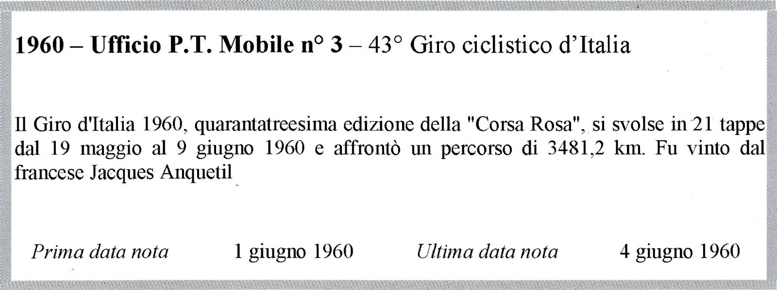 busta singola