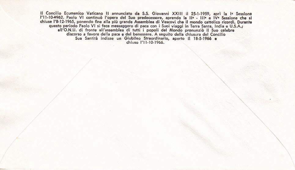 SCV 1966 - 439 S115 Serie completa 6 val. - Chiusura del concilio ecumenico