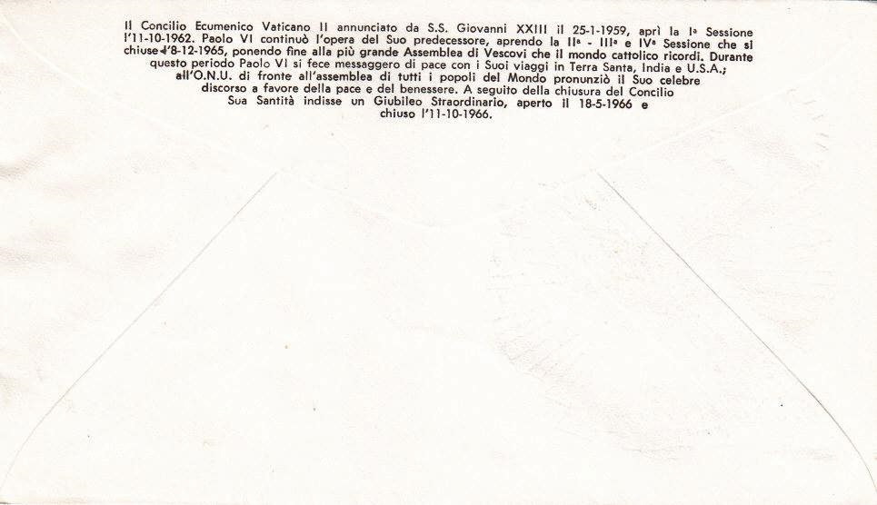 SCV 1966 - 439 S115 Serie completa 6 val. - Chiusura del concilio ecumenico
